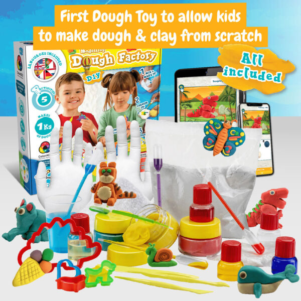 Modeling Dough Factory Kit II. Jeu éducatif livré avec un sac cadeau pliable en 190t – Image 4