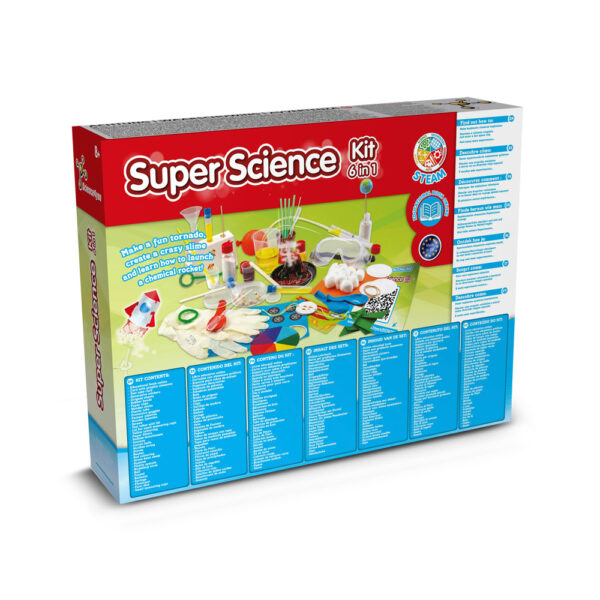 6 in 1 Super Science Kit II. Kit éducatif livré avec un sac cadeau en papier kraft (100 g/m²) – Image 2