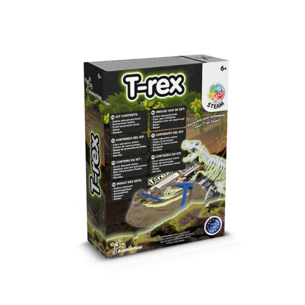 Fossil Excavation Kit II. Jeu éducatif livré avec un sac cadeau en papier kraft (90 g/m²), fabriqué à partir de matériaux certifiés fsc™ et d'autres matériaux certifiés – Image 2