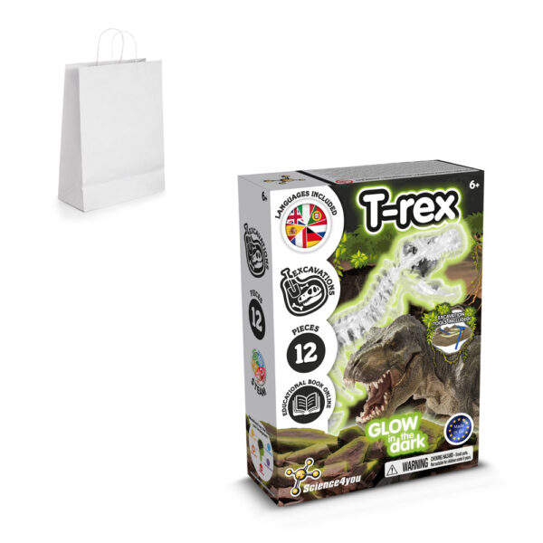 Fossil Excavation Kit II. Jeu éducatif livré avec un sac cadeau en papier kraft (90 g/m²), fabriqué à partir de matériaux certifiés fsc™ et d'autres matériaux certifiés