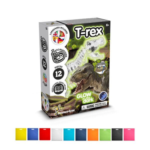 Fossil Excavation Kit IV. Jeu éducatif livré avec un sac cadeau en non-tissé (80 g/m²)