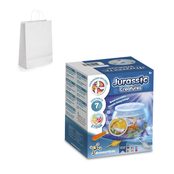 Jurassic Pets Kit III. Jeu éducatif livré avec un sac cadeau en papier kraft (90 g/m²)