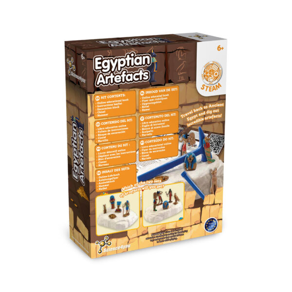 Ancient Egypt Excavation Kit III. Jeu éducatif livré avec un sac cadeau en papier kraft (115 g/m²) – Image 2