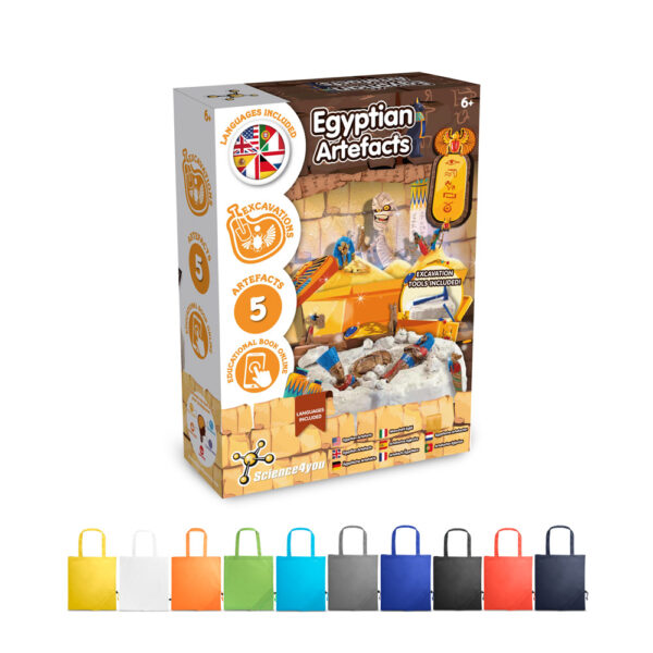 Ancient Egypt Excavation Kit V. Jeu éducatif livré avec un sac cadeau pliable en 190t