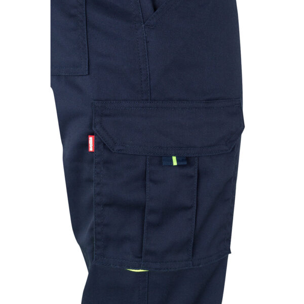 VL ZEUS LARGE. Pantalon stretch multipoches bicolore (240g/m²), en coton (46%), eme (38%) et polyester (16%) – Image 4
