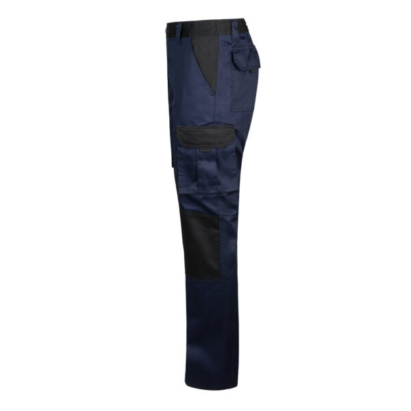 VL NJORD. Pantalon sergé, bicolore, multipoches (240 g/m²), en coton (35%) et polyester (65%) – Image 3