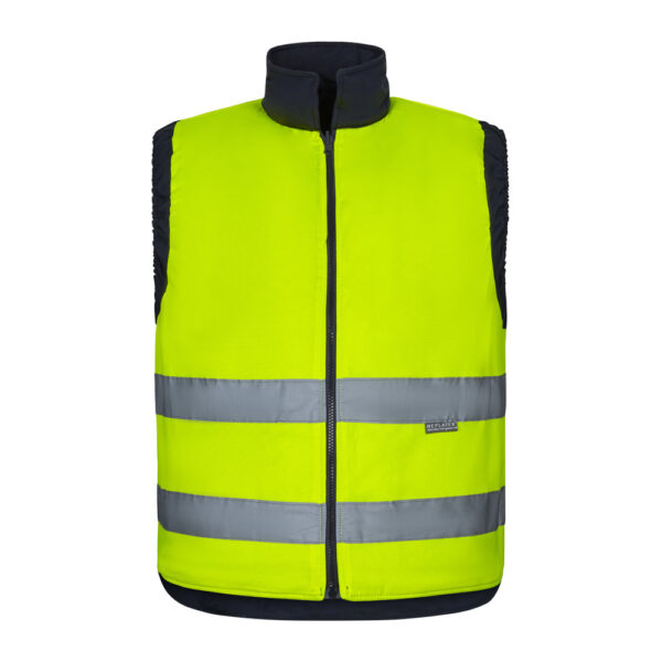 VL DIANA. Gilet rembourré (220g/m²), réversible en polyester (100%), avec fermeture à glissière et tirette réversible, et multipoches – Image 4