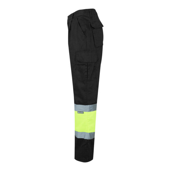 VL ATHENA. Pantalon bicolore en sergé (210g/m²), doublé, multi-poches, en coton (20%) et polyester (80%) – Image 3