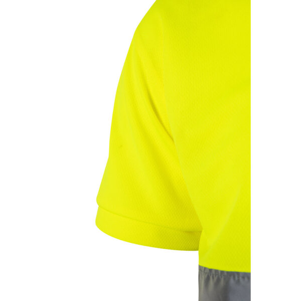 VL CUPID LARGE. Polo bicolore (160g/m²) à manches courtes, en polyester (100%) – Image 4