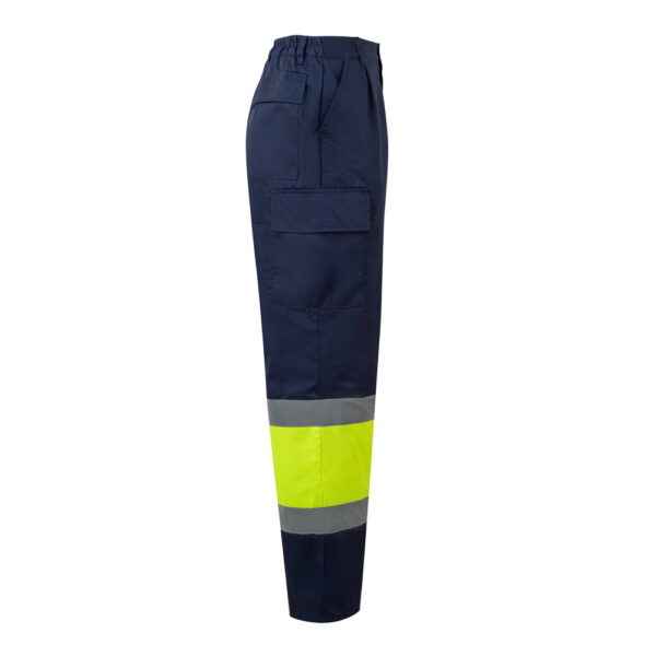 VL ARTEMIS. Pantalon bicolore en sergé (190g/m²), en coton (20%) et polyester (80%) – Image 4