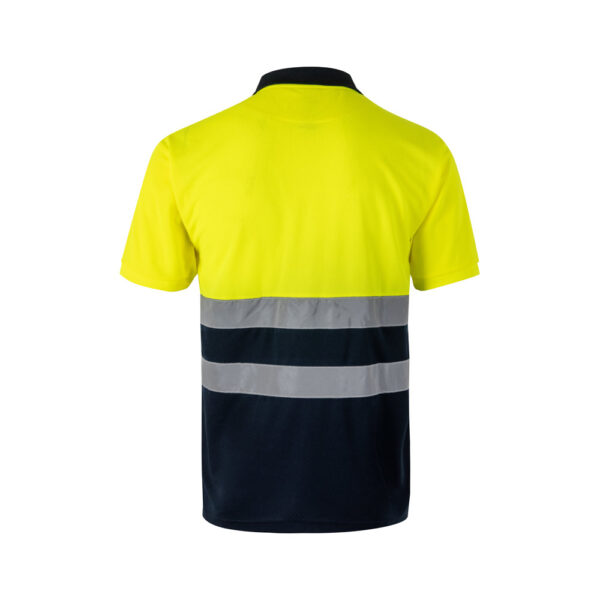 VL FORTUNA. Polo bird-eye (140g/m²) à manches courtes, en polyester (100%) – Image 2