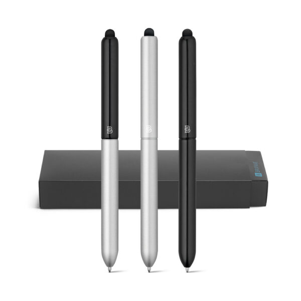 Stylo à bille en aluminium avec pointe tactile