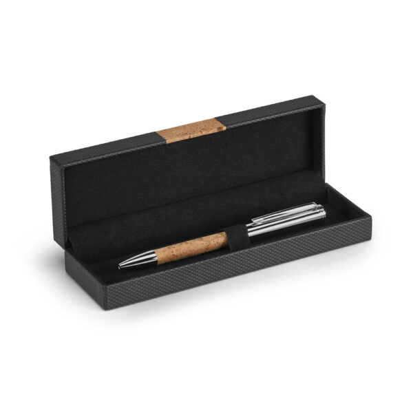 CORK. Stylo à bille en liège et métal avec mécanisme twist – Image 2