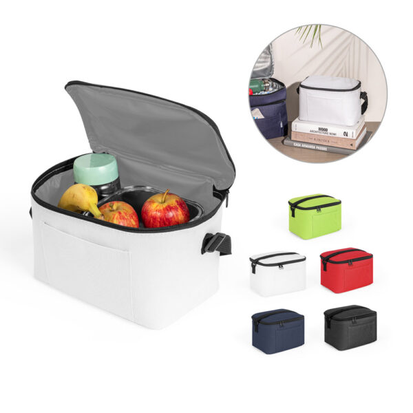 CANCUN. Sac thermique en polyester recyclé 600d avec sangle réglable