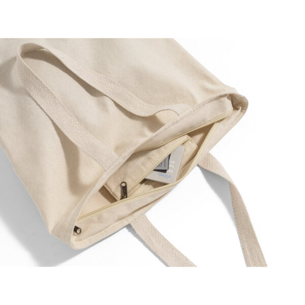 HACKNEY. Sac 100% coton avec fermeture éclair (280 g/m²) – Image 4