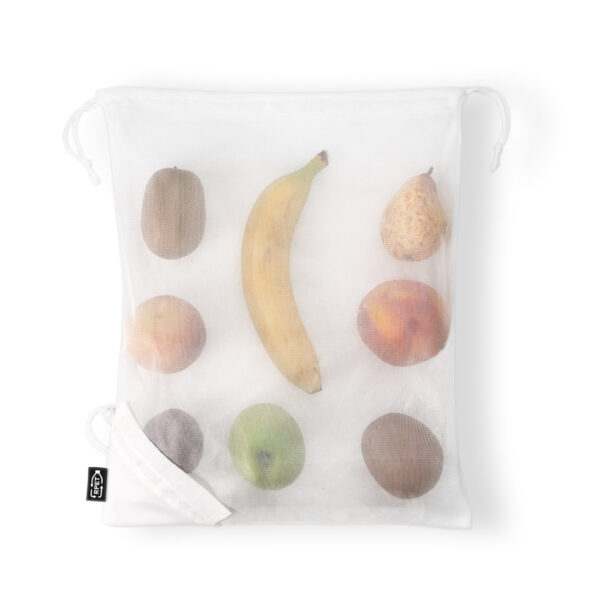 BOLZANO. Sac pliable en maille et polyester recyclé 190t (100% rpet) – Image 3