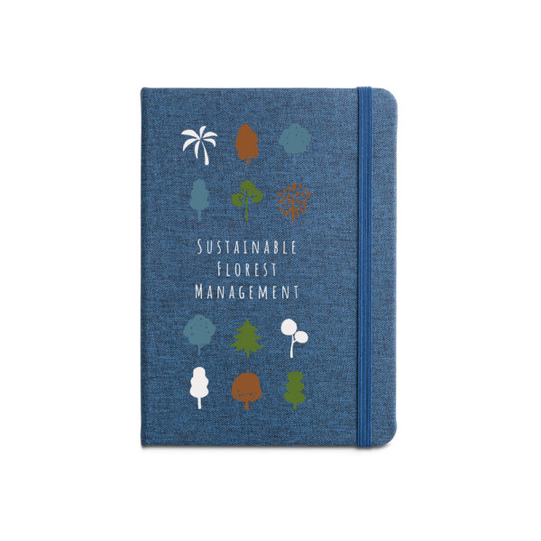 BOYD. Bloc-notes de notes a5 en polyester recyclé (100% rpet) avec pages lignées – Image 4