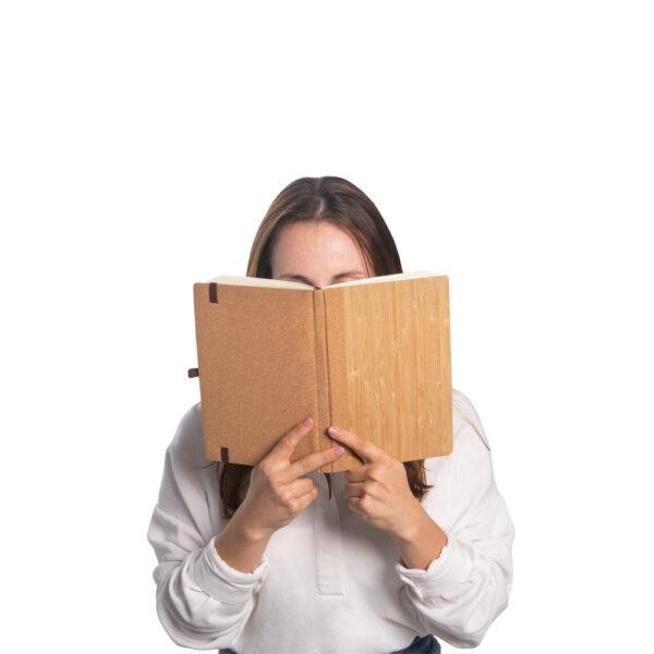 ORWELL. Carnet a5 en feuilles de bambou et de liège avec pages lignées – Image 4