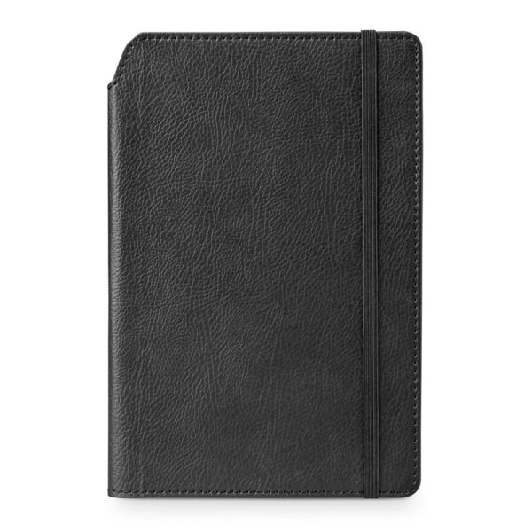 MORIAH. Bloc-notes a5 en pu avec pages lignées, fabriquées à partir de matériaux certifiés fsc™ et d'autres matériaux certifiés – Image 2