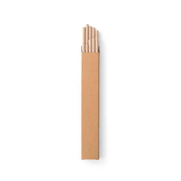 LAMONE. Lot de 10 pailles en papier kraft – Image 3
