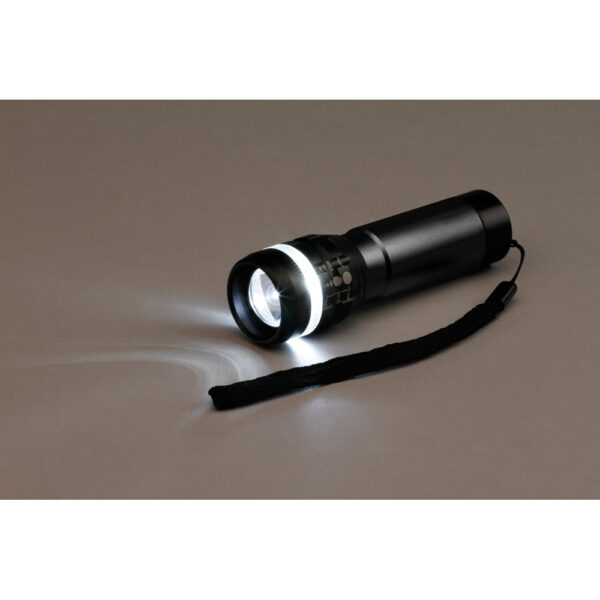 ZOOMIN. Lampe de poche en aluminium avec fonction zoom avec 3 modes d'éclairage – Image 2