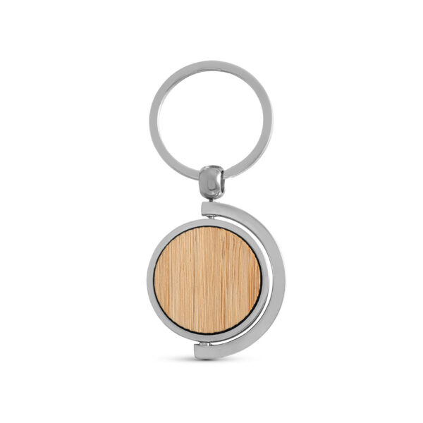 HOMER ROUND. Porte-clés rond en bambou – Image 2