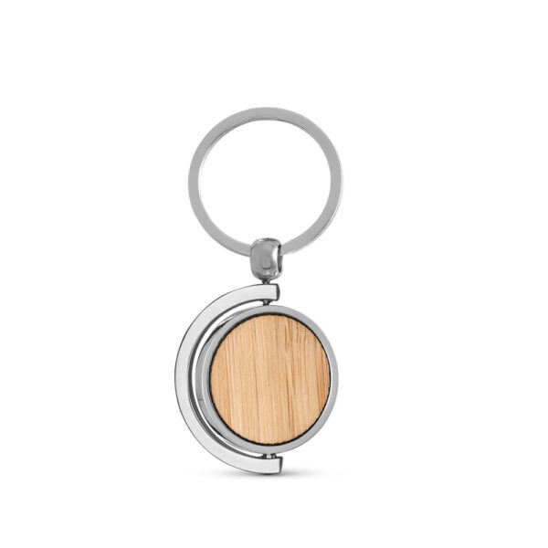 HOMER ROUND. Porte-clés rond en bambou – Image 4