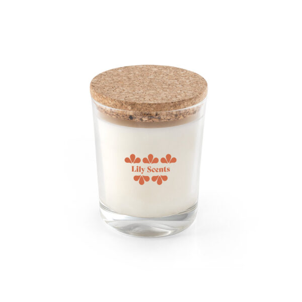 ZEN 180. Bougie aromatique dans une coupelle en verre avec un couvercle en liège 180 g – Image 4