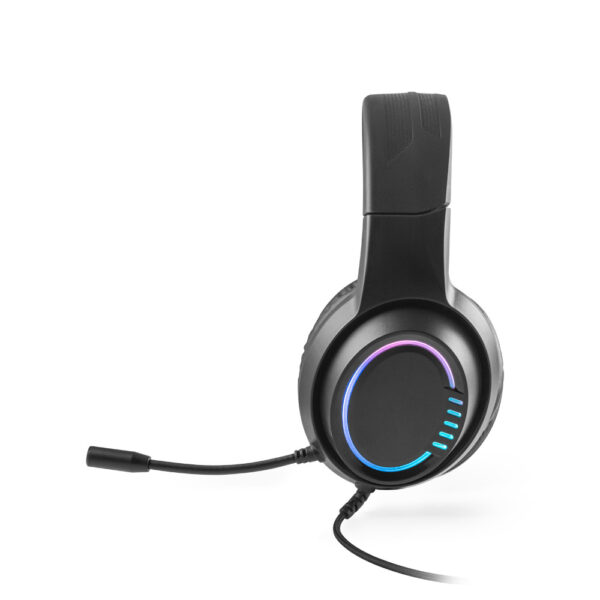 Thorne Headset RGB. Écouteurs avec câble de 2 m, microphone et lumières led rvb en abs – Image 3
