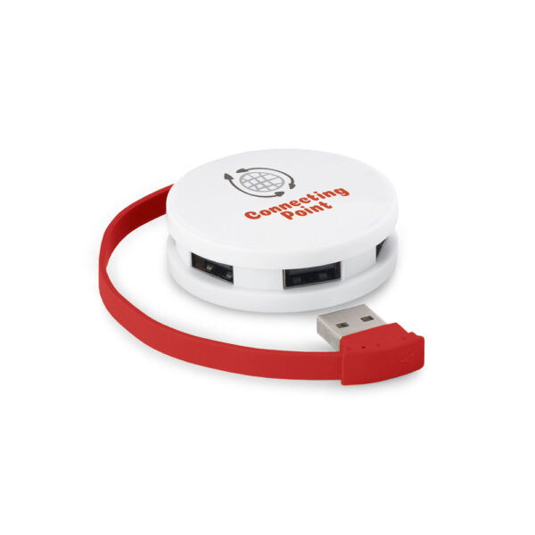 GARDNER. Hub avec câble et 4 ports usb-a en abs – Image 3