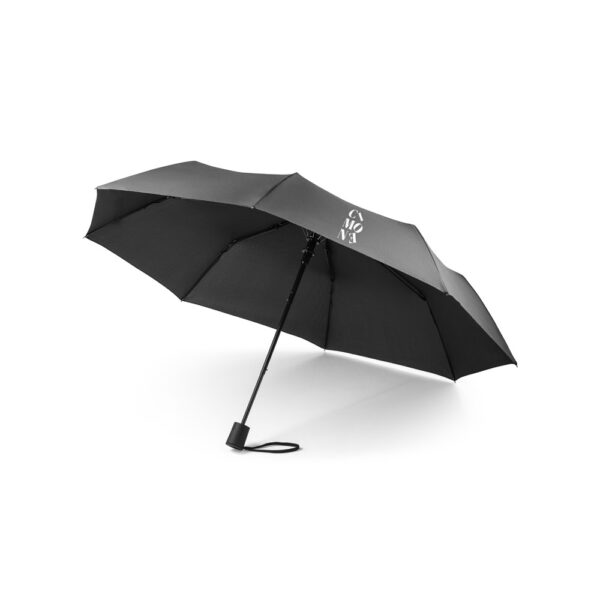 CIMONE. Parapluie pliable en polyester recyclé (100% rpet) pongé 190t avec ouverture automatique – Image 4