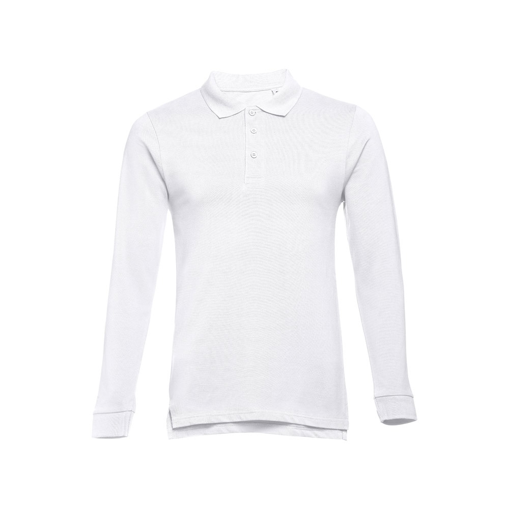 THC BERN WH II. Polo en coton à manches longues pour hommes – Image 2