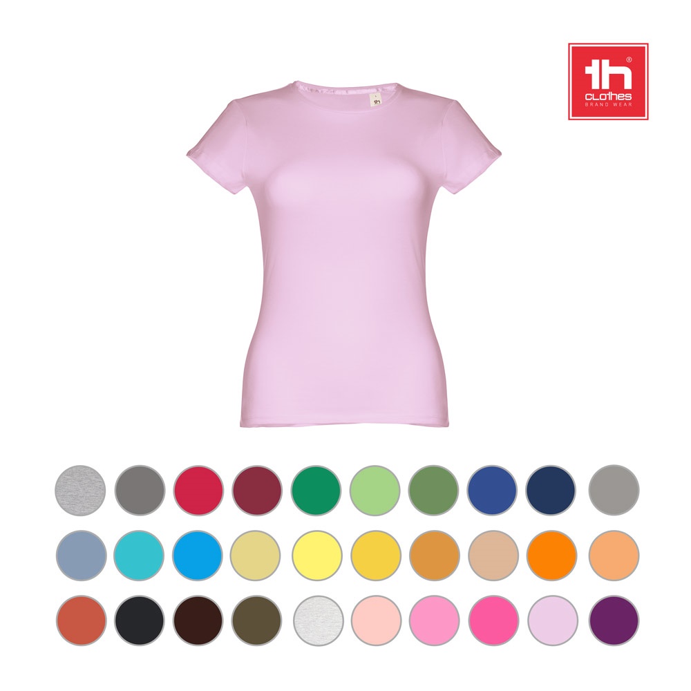 THC SOFIA. T-shirt ceinturé en coton pour femme