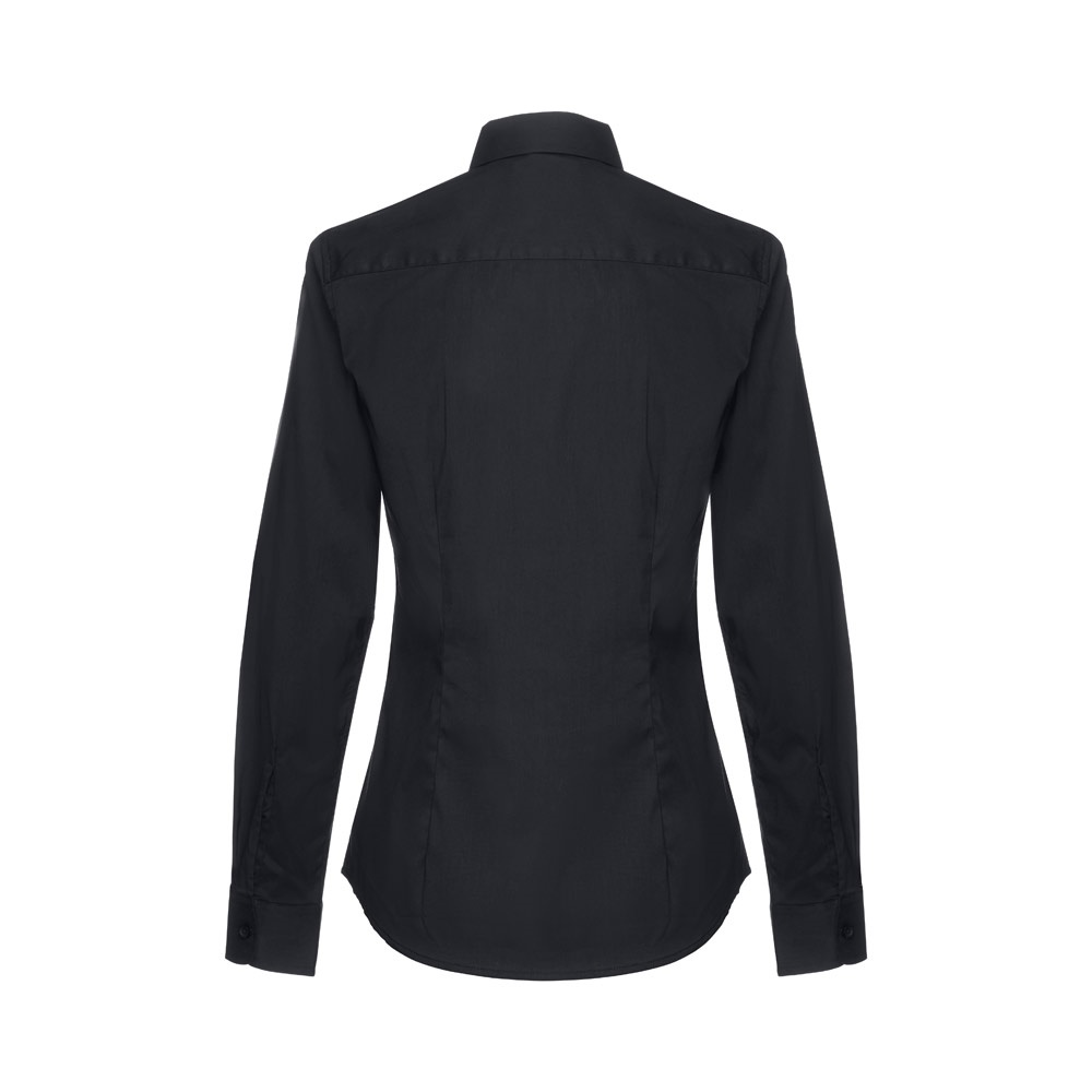 THC PARIS WOMEN. Chemise en popeline à manches longues pour femmes – Image 3