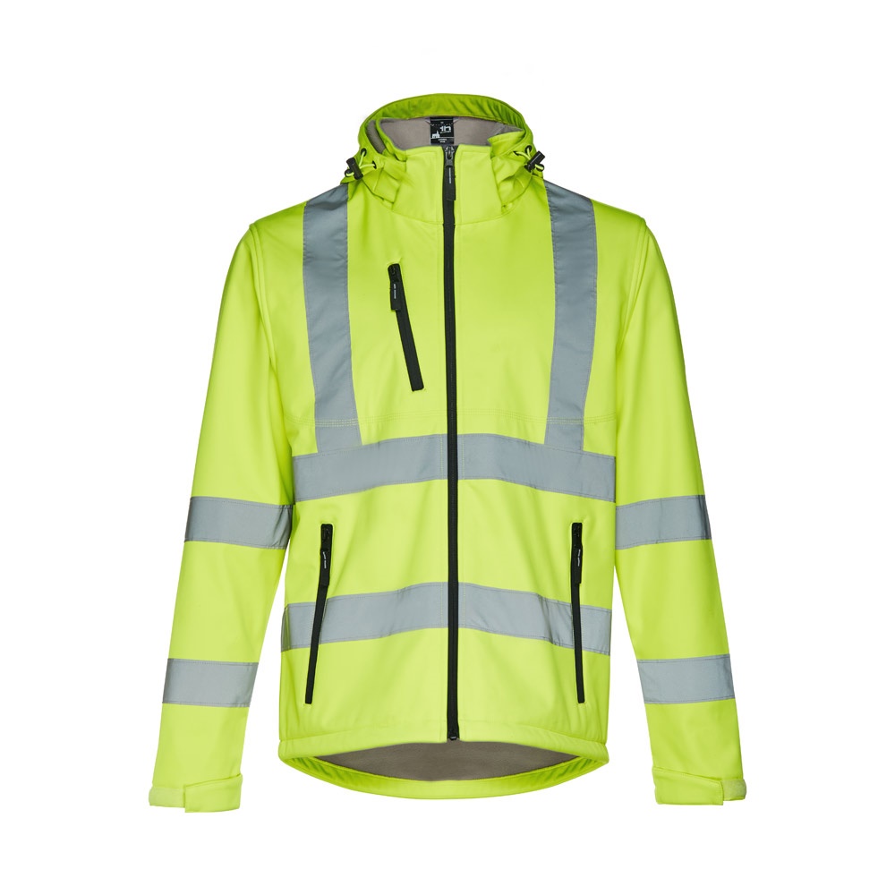 THC ZAGREB WORK. Veste softshell haute visibilité (unisexe) – Image 2