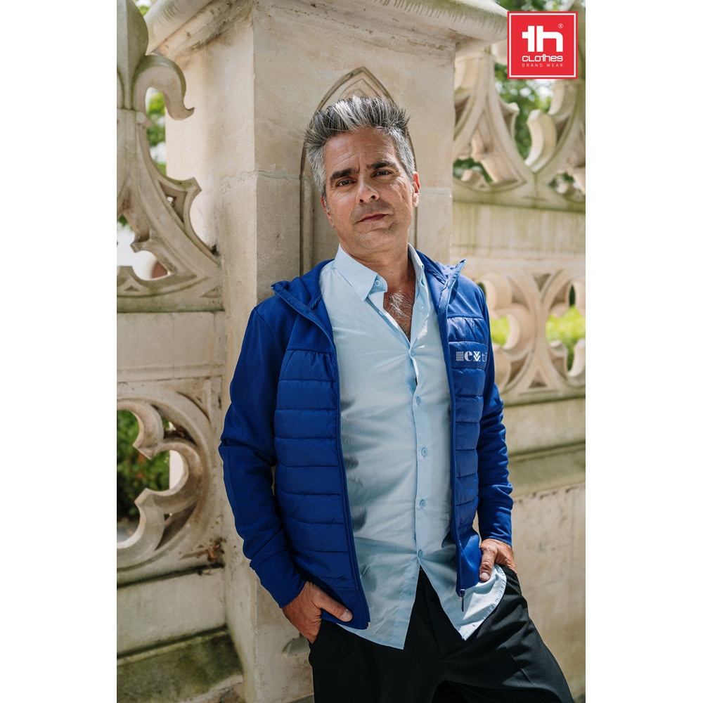 THC SKOPJE. Veste à capuche pour homme en taffetas 300t