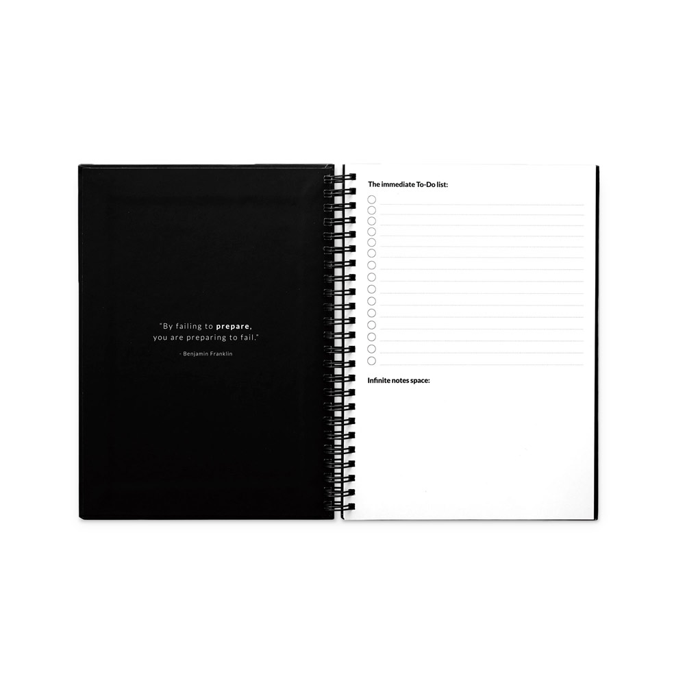 STARTER KIT INFINITE PLANNER A5. Le set comprend un "infinite diary", un kit de nettoyage, un marqueur et un porte-marqueur – Image 2