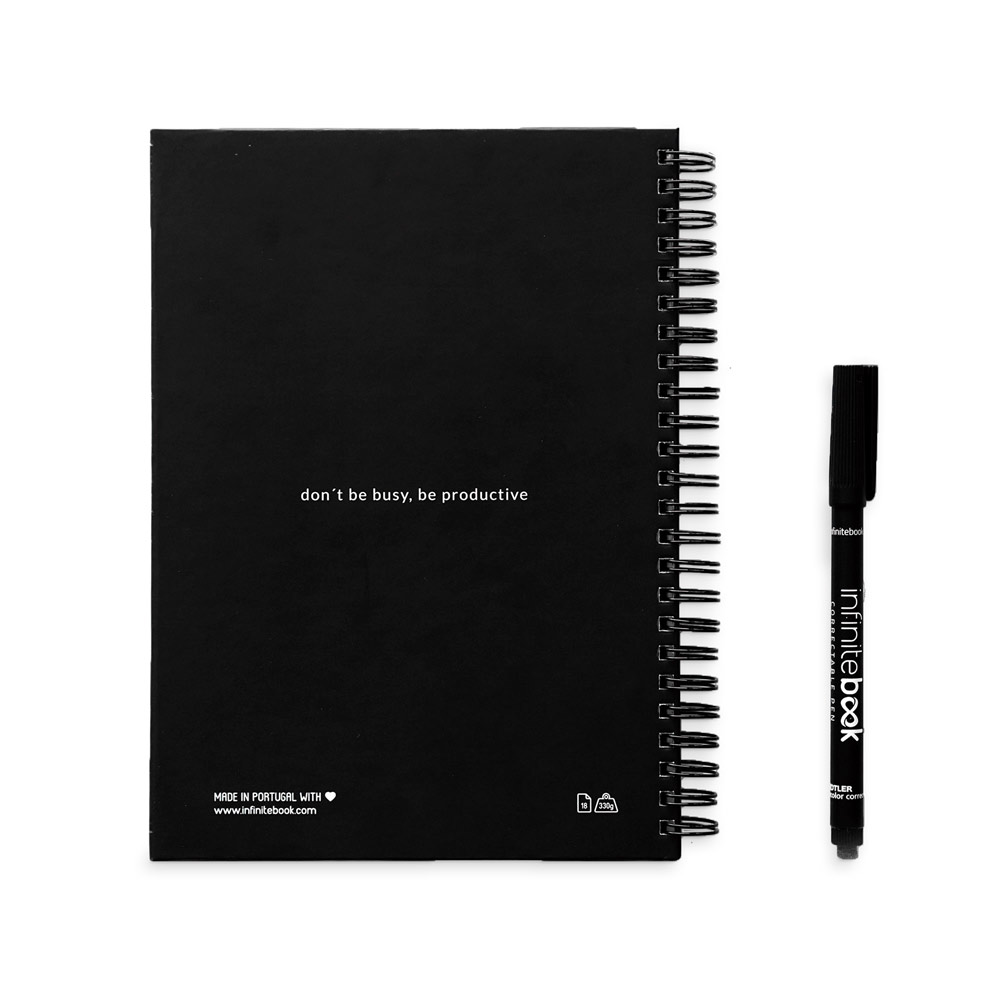 STARTER KIT INFINITE PLANNER A5. Le set comprend un "infinite diary", un kit de nettoyage, un marqueur et un porte-marqueur – Image 3