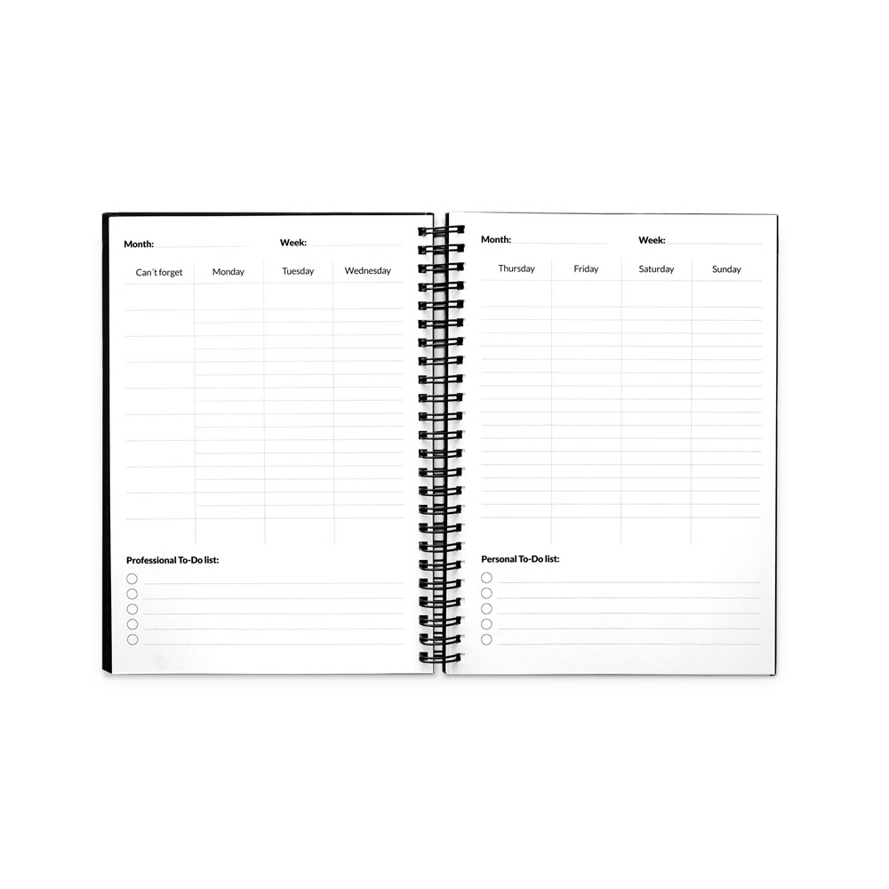 STARTER KIT INFINITE PLANNER A5. Le set comprend un "infinite diary", un kit de nettoyage, un marqueur et un porte-marqueur – Image 4