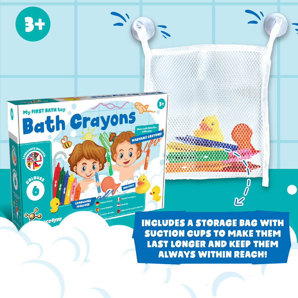 BATH CRAYONS. Jouets éducatifs pour enfants – Image 3
