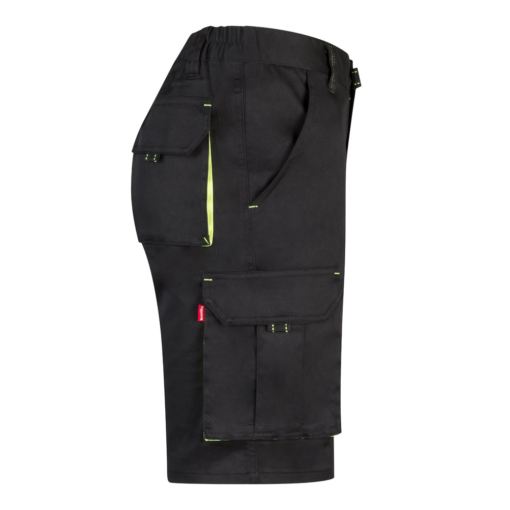 VL HEMERA. Bermuda stretch bicolore, multipoches (240g/m²), en coton (46%), eme (38%) et polyester (16%) – Image 4