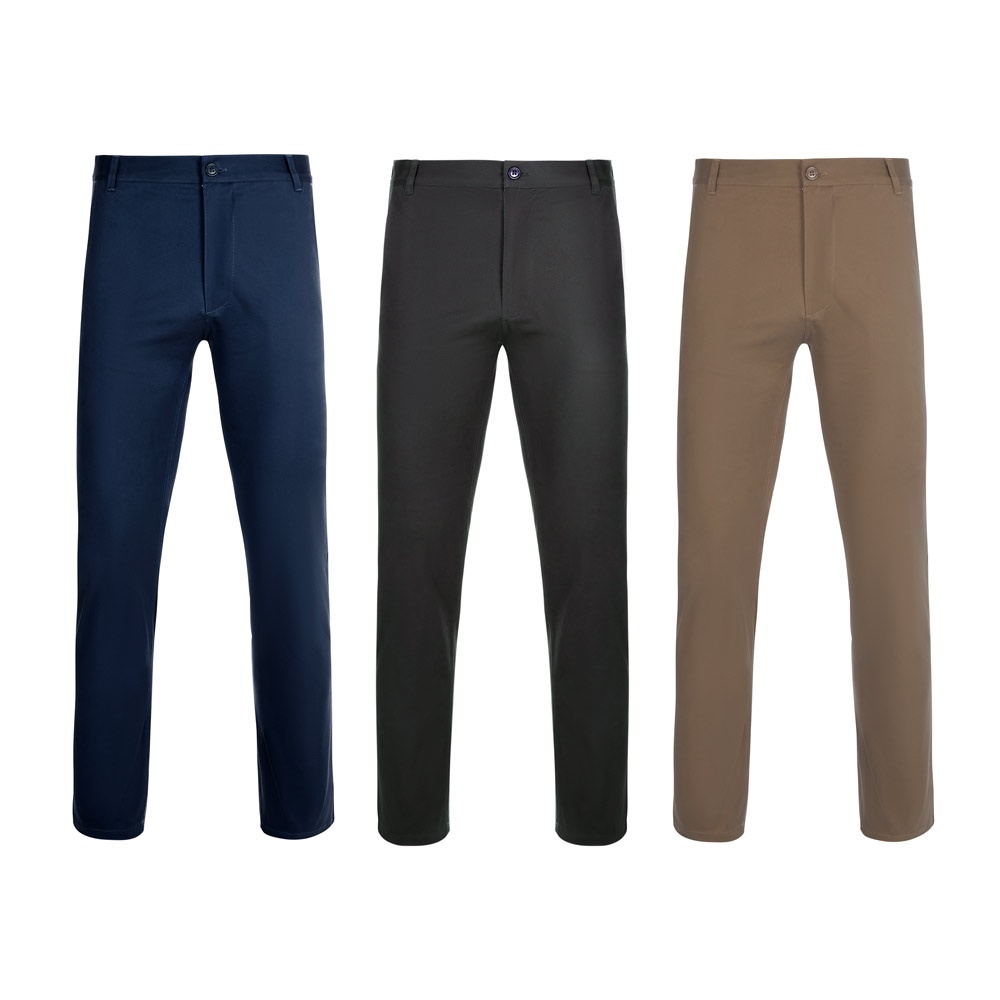 VL VISHNU. Pantalon chino stretch unisexe (260g/m²), en coton (98%) et élasthanne (2%)