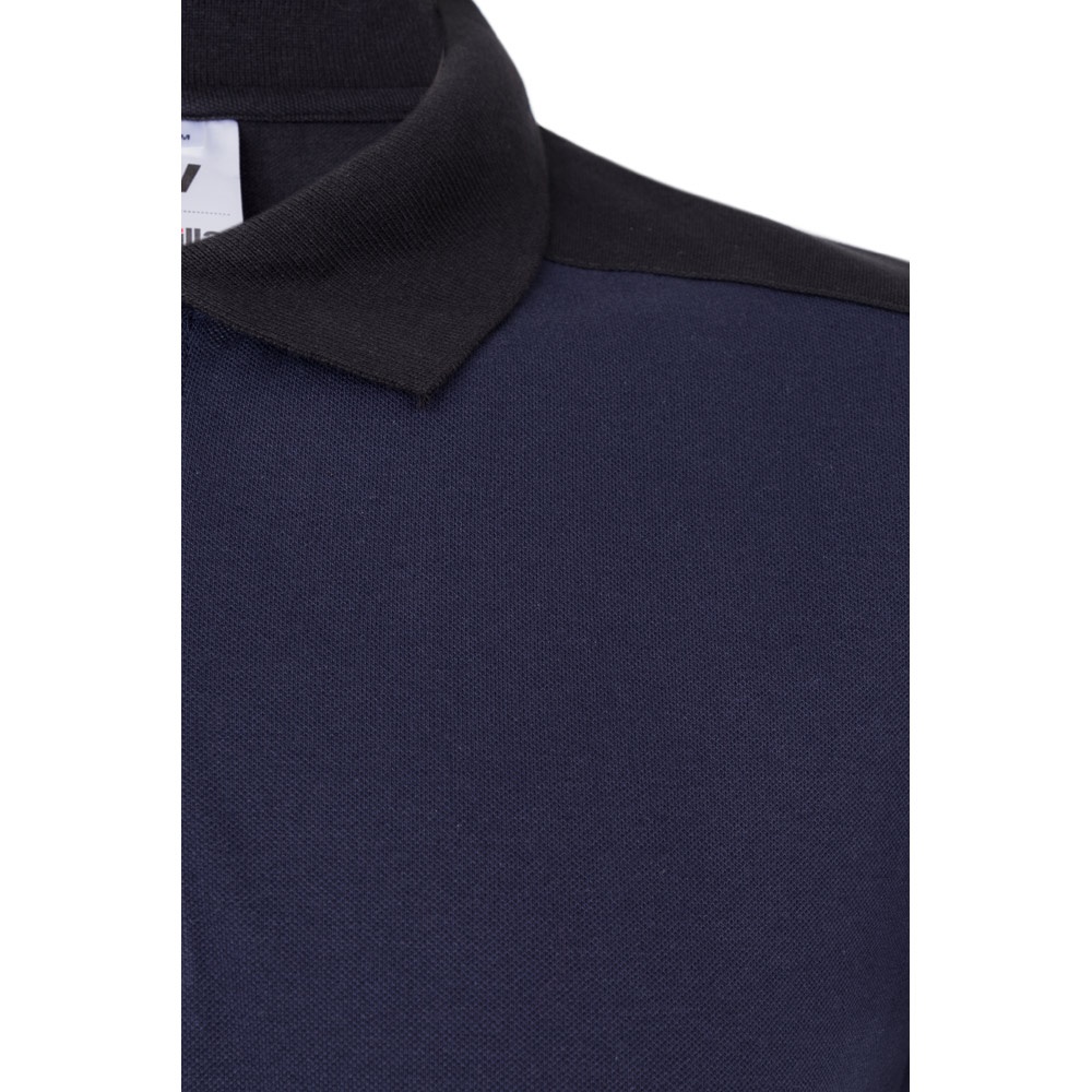 VL VELES. Polo piqué bicolore stretch (200g/m²), manches courtes, en polyester (96%) et élasthanne (4%) – Image 4