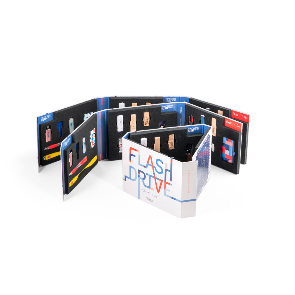 FLASH DRIVE SHOWCASE. Présentoir de clés usb