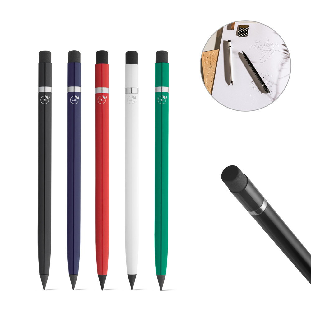 LIMITLESS. Stylo sans encre avec corps en aluminium recyclé (100 % ral)
