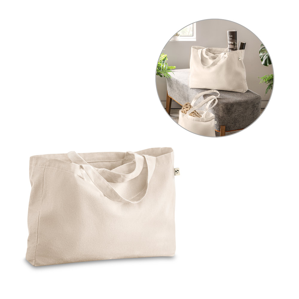 PARMA. Sac en coton (50%), coton recyclé (30%) et polyester (20% rpet) (280 g/m²)