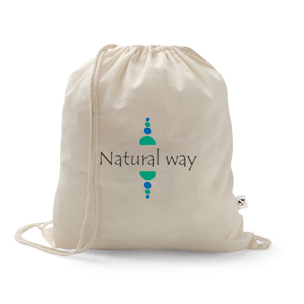 SALAMANCA. Sac à dos en coton recyclé (70%) et polyester (30% rpet) (150 g/m²) – Image 2