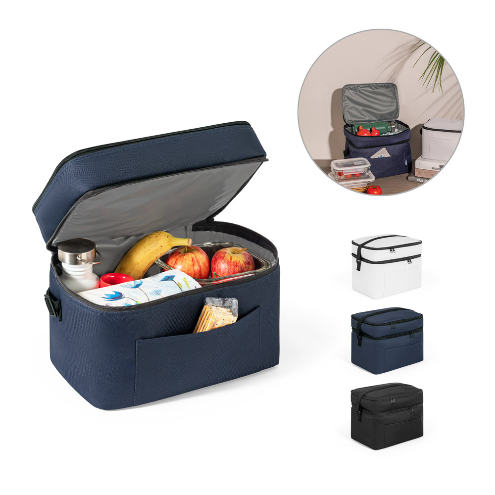 CANCUN LARGE. Sac thermique en polyester recyclé 600d, avec sangle réglable 14 l