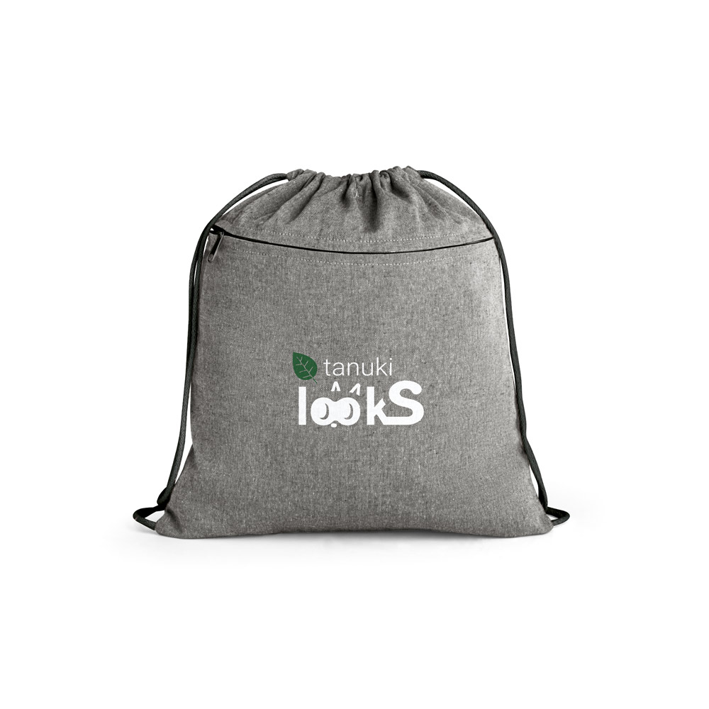 CHANCERY. Sac à cordelettes en coton recyclé (70%), polyester (30% rpet) (140 g/m²) – Image 2