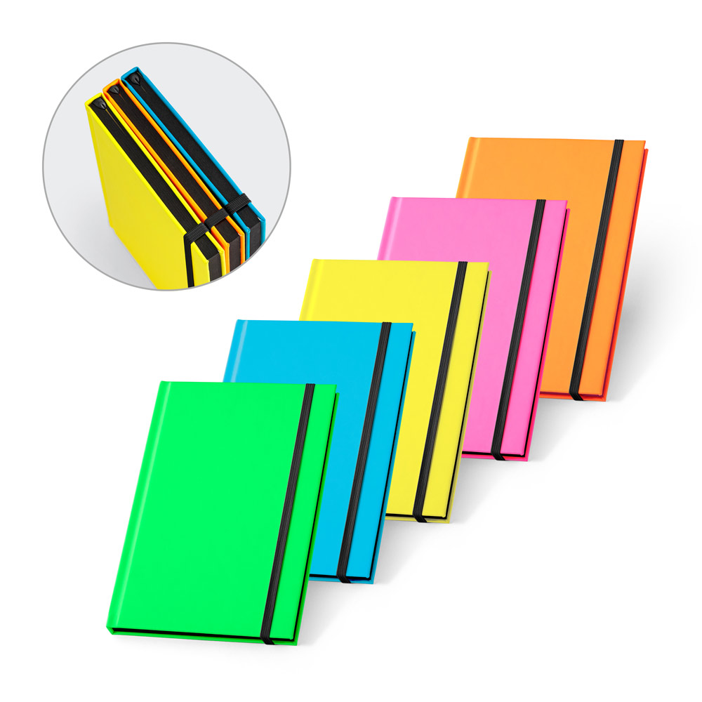 WATTERS. Bloc-notes a5 en pu fluorescent avec pages lignées